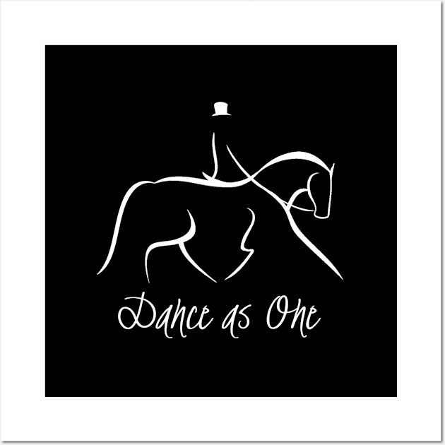 Dance As One Dressage Horse Riding Wall Art by Weirdcore